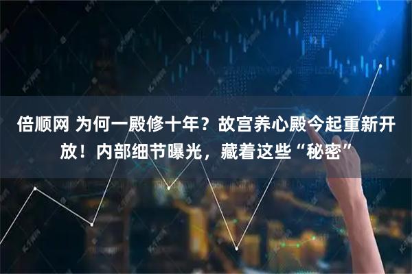 倍顺网 为何一殿修十年？故宫养心殿今起重新开放！内部细节曝光，藏着这些“秘密”